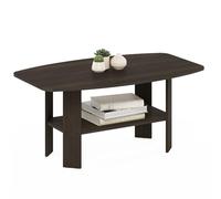 Furinno Table basse au design simple, marron foncé