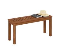 Furinno TIOMAN Banc D'Extérieur, Banc De Jardin sans Dossier, Tabouret De Style Champêtre, pour Terrasse, Jardin, Véranda, 30,5 X 99 X 48 Cm, Naturel