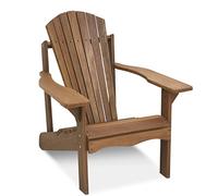Furinno Tioman Hardwood Chaise de Patio Adirondack Teck, Naturel, Bois dense, One Size
