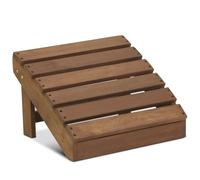 Furinno Tioman Hardwood Repose-Pieds Tiir Adirondack Teck, Naturel, Bois dense, One Size