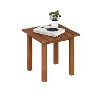 Furinno TIOMAN Table De Patio, Table D'Appoint D'Extérieur, Table Basse, Finition Teck Huilé, pour Patio, Jardin, Véranda, Naturel