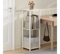 Furinno Turn-N-Tube Ensemble De 2 Étagères Empilables, Faciles À Monter, 34 X 34 X 51 Cm, pour Salon, Chambre Ou Bureau, Blanc.