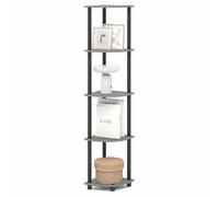 Furinno Turn-N-Tube Étagère d'angle 5 Niveaux Ouverte pour Salon Bureau Garage Chambre, Vert Sauge