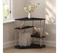 Furinno Turn-N-Tube Étagère d'angle Multifonction, Présentoir, Bibliothèque, Americano, Tubes en Acier Inoxydable