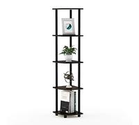 Furinno Turn-N-Tube Étagère Polyvalente pour Présentoir d'Angle à 5 Niveaux, Hêtre à Vapeur