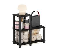 Furinno Turn-N-Tube Étagères sans Outils, Bois, Espresso/Noir, Taille Unique, One Size