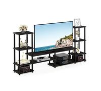 Furinno Turn-N-Tube Meubles TV sans Outils, Bois, Expresso, Taille Unique, Espresso, One Size