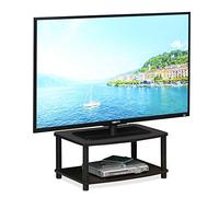 Furinno Turn-N-Tube No Tools Meuble TV surélevé à 2 Niveaux, Noyer Foncé, Bois, One Size