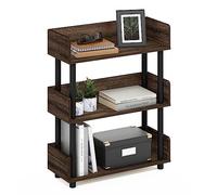 Furinno Turn-N-Tube Présentoir à 3 Niveaux sans Outils, Noyer