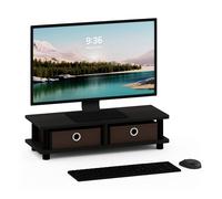 Furinno Turn-N-Tube Support de moniteur Espresso/Noir