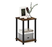 Furinno Turn-N-Tube Tableau de Bout Haydn, Pin Ambré/Noir