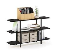 Furinno Turn-N-Tube Tablette Large à 3 Niveaux, Espresso/Noir, One Size