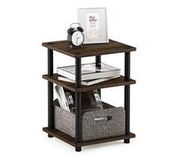 Furinno Turn-N-Tube Tablette Polyvalente à Montage Facile, Noyer Columbia/Noir, One Size