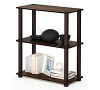 Furinno Turn Présentoir à Étagères Polyvalentes à 3 Niveaux avec Tube Carré, Noyer/Brun