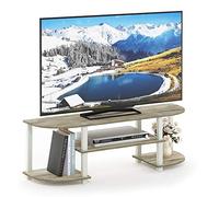 Furinno Turn-S-Tube Centre de Divertissement TV Wide, Chêne Sonoma/Blanc, Bois, One Size