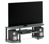 Furinno Turn-S-Tube Meuble TV, Centre Multimédia Large, Console TV pour Téléviseurs Jusqu'À 55 Pouces, pour Salon Ou Chambre, Vert Sauge