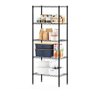 Furinno Wayar Étagère de Rangement en Métal à 5 Niveaux, Noir