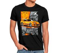Furiou Paul Walker T-Shirt Homme brian o'conner course automobile, Taille: