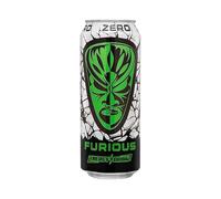 Furious Energy Drink Zero, Boisson Énergisante sans Sucre, Saveur Fruit, 500 ml, Pack de 3