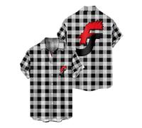 Furious Jumper Merch Chemise à manches courtes boutonnée pour femme Chemisier Hommes Chemises Casual Streetwear Vêtements 3D, multicolore, XL