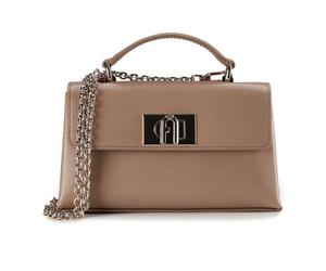 Furla 1927 Mini sac à main Cuir véritable 18 cm brun