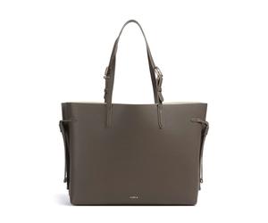Furla Ava L Cabas gris, cuir grainé, femme