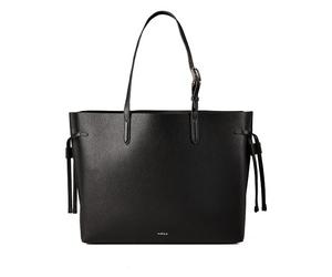 Furla Ava Sac de shopper Cuir véritable 36 cm noir