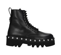 Furla - Bottines en Cuir Noir avec Clous - Femme - Chaussures - Noir - Taille: 40 EU