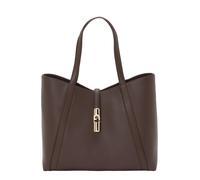 Furla Cuir sac shopper Goccia Tote Bag Cioccolato marron foncé