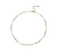 Furla - Collier logo chaîné - Femme - Accessoires - Jaune - Taille: ONE Size