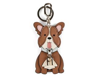 Furla Corgi Porte-clés Cuir véritable 5 cm brun