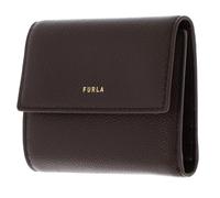 FURLA Cuir Porte-Monnaie Vitello Night Goccia Compact Wallet Espresso Marron foncé