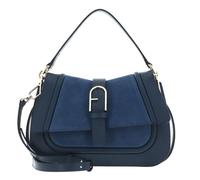 Furla Cuir sac à épaule bandoulière Flow Top Handle Toni Grigio Blu bleu gris