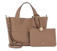 Furla Cuir sac à main sac à épaule bandoulière Primrose Tote Toffee marron clair