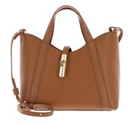 Furla Cuir sac shopper Goccia Tote Bag Brandy marron clair