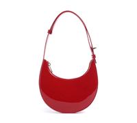 Furla Delizia Mini Sac porté épaule rouge, cuir verni, femme