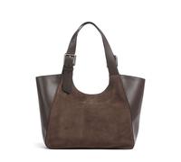 Furla Dora M Cabas marron, cuir grainé, femme