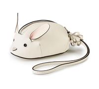 Furla Étiquette de sac en cuir 12 cm blanc