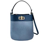Furla, Femme, Sacs, Bleu, Taille: ONE Size Amelia Bucket Bag S