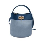 Furla, Femme, Sacs, Bleu, Taille: ONE Size Amelia Mini Sac Seau