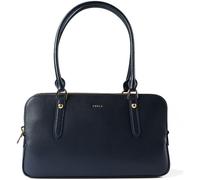 Furla Giulia Sac à bandoulière Cuir véritable 35 cm bleu