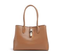 Furla Goccia M Cabas marron, cuir grainé, femme