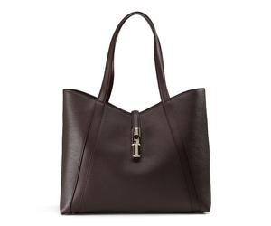 Furla Goccia Sac de shopper L Cuir véritable 37 cm brun