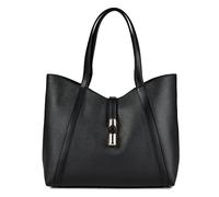 Furla Goccia Sac de shopper L Cuir véritable 37 cm gris
