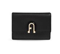 Furla - Idea Small Wallet - Femme - Accessoires - Noir - Taille: ONE Size