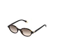 Furla - Oval Lunettes de soleil - Femme - Accessoires - Brun - Taille: 51 MM