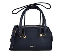 Furla Poppy Sac à main Cuir véritable 20 cm bleu