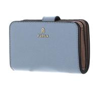 FURLA Porte-monnaie bleu clair en cuir pour femme - Camelia Compact Wallet M Nuvola 296390