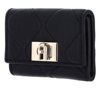 FURLA Porte-monnaie noir en cuir pour femme - 1927 Compact Wallet M Nero 239446