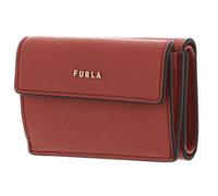 FURLA Porte-monnaie terracotta en cuir pour femme - Babylon Compact Wallet S Cannella 192662